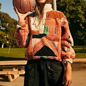 FP Movement Hit The Slopes Printed Pullover Orange Wave